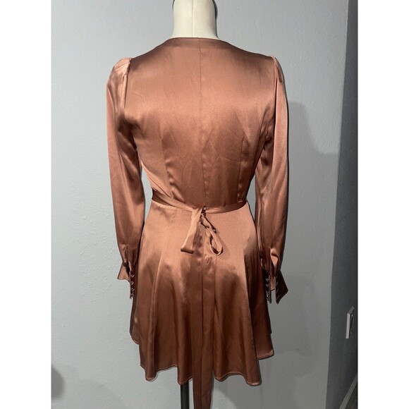 Reformation Chrisley True Wrap Silk Mini Dress Women’s size S NWOT - Picture 13 of 13